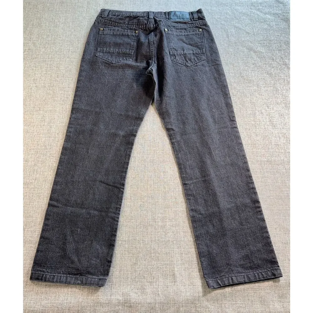 Southpole Jeans Mens 34x32 Black Denim Y2K Streetwear Relaxed Straight Fit 2000s